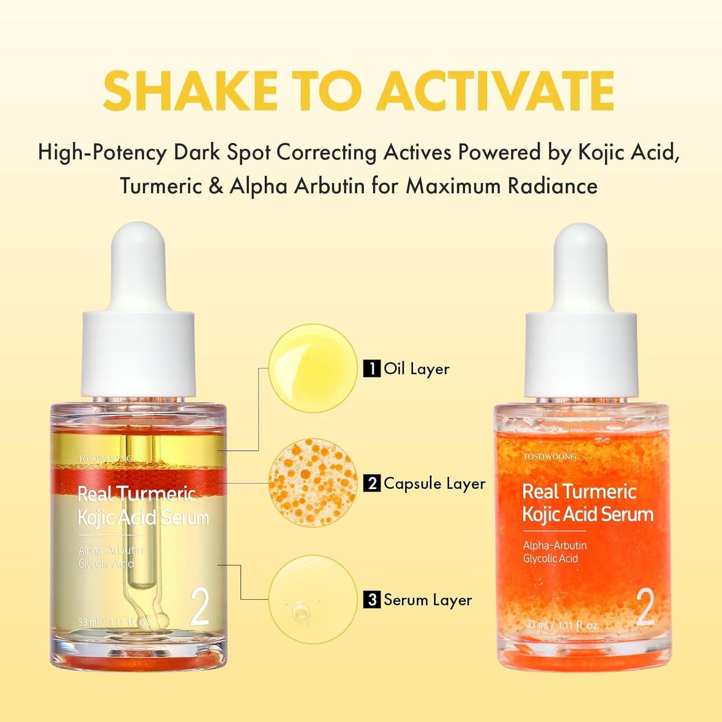Natural Turmeric Brightening Face Serum 33ml