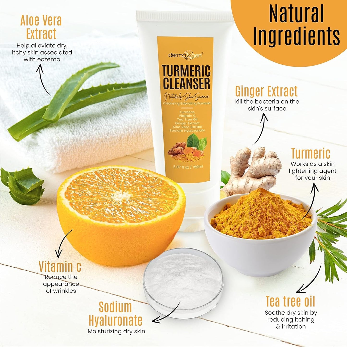 Natural Turmeric Face Cleanser - 150ml