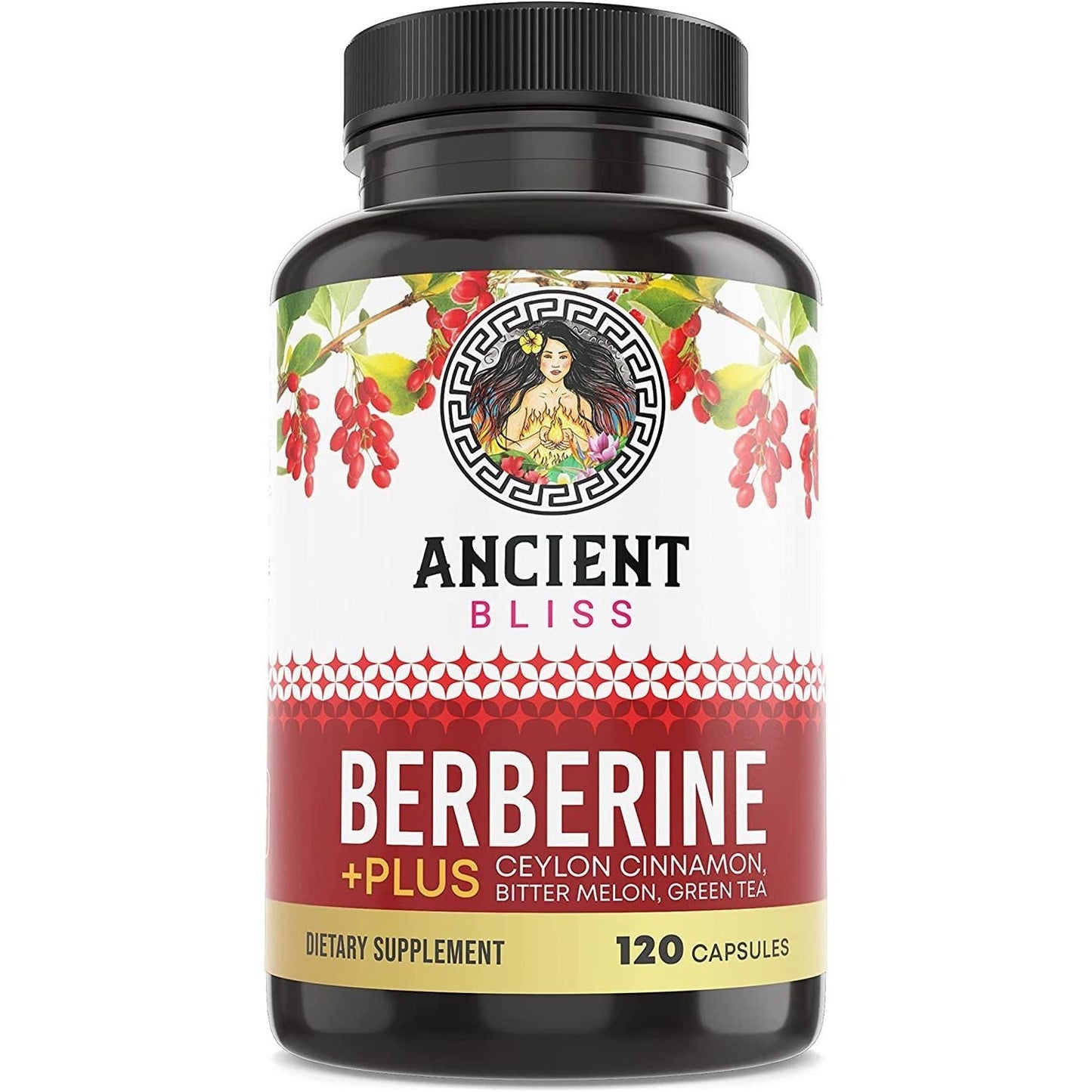 Natural Berberine HCL 1200mg with Cinnamon - 120 Capsules - Mycosmeticslondon