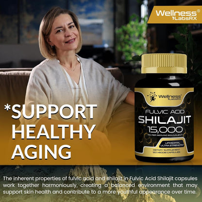 Powerful Shilajit 15000MG Capsules - Natural Energy Booster