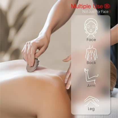 Contouring Face Massager - Metal Face Roller for Slimming