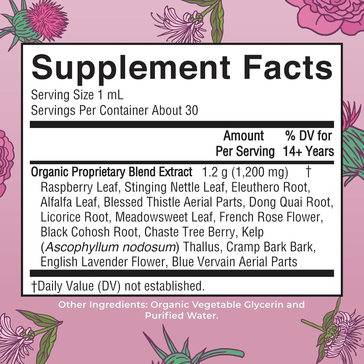 Natural Hormone Balance Herbal Liquid Supplement 30ml
