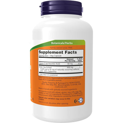 Natural Green Tea Supplement 400mg - 250 Count