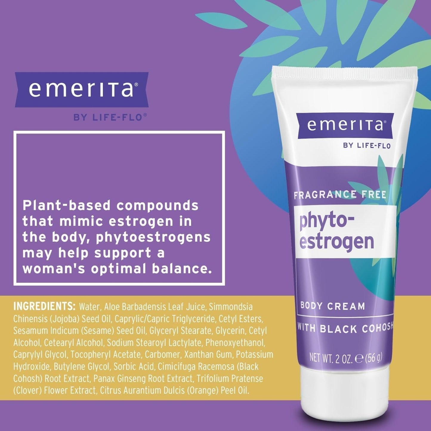 Natural Phytoestrogen Moisturizing Body Cream 56g