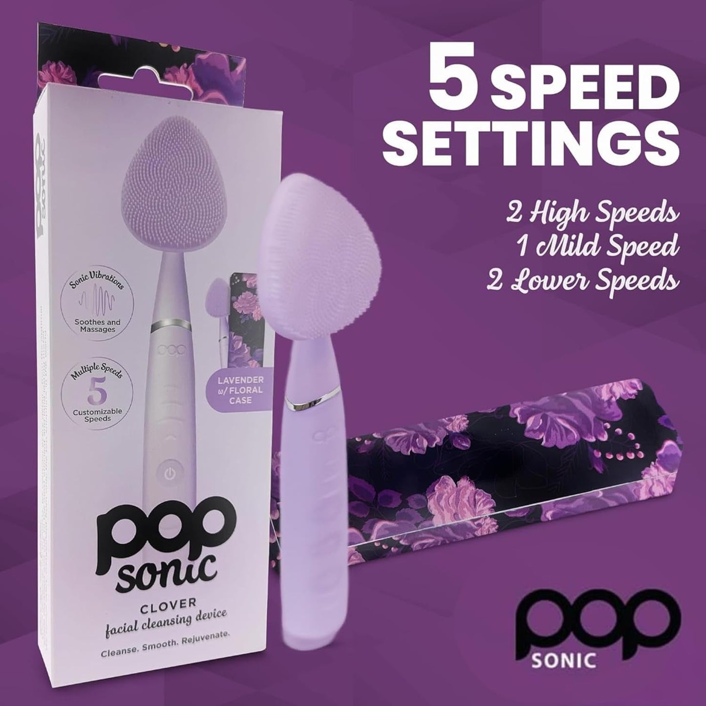 Gentle Sonic Face Cleanser with Soft Silicone Brush