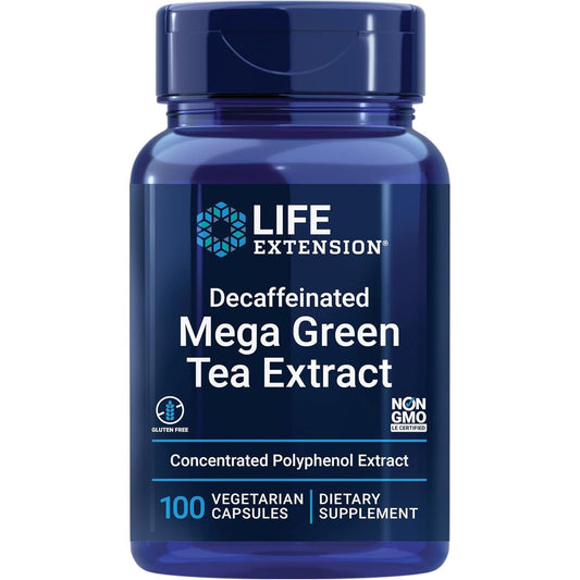 Powerful Decaf Green Tea Supplement - 100 Capsules - Mycosmeticslondon