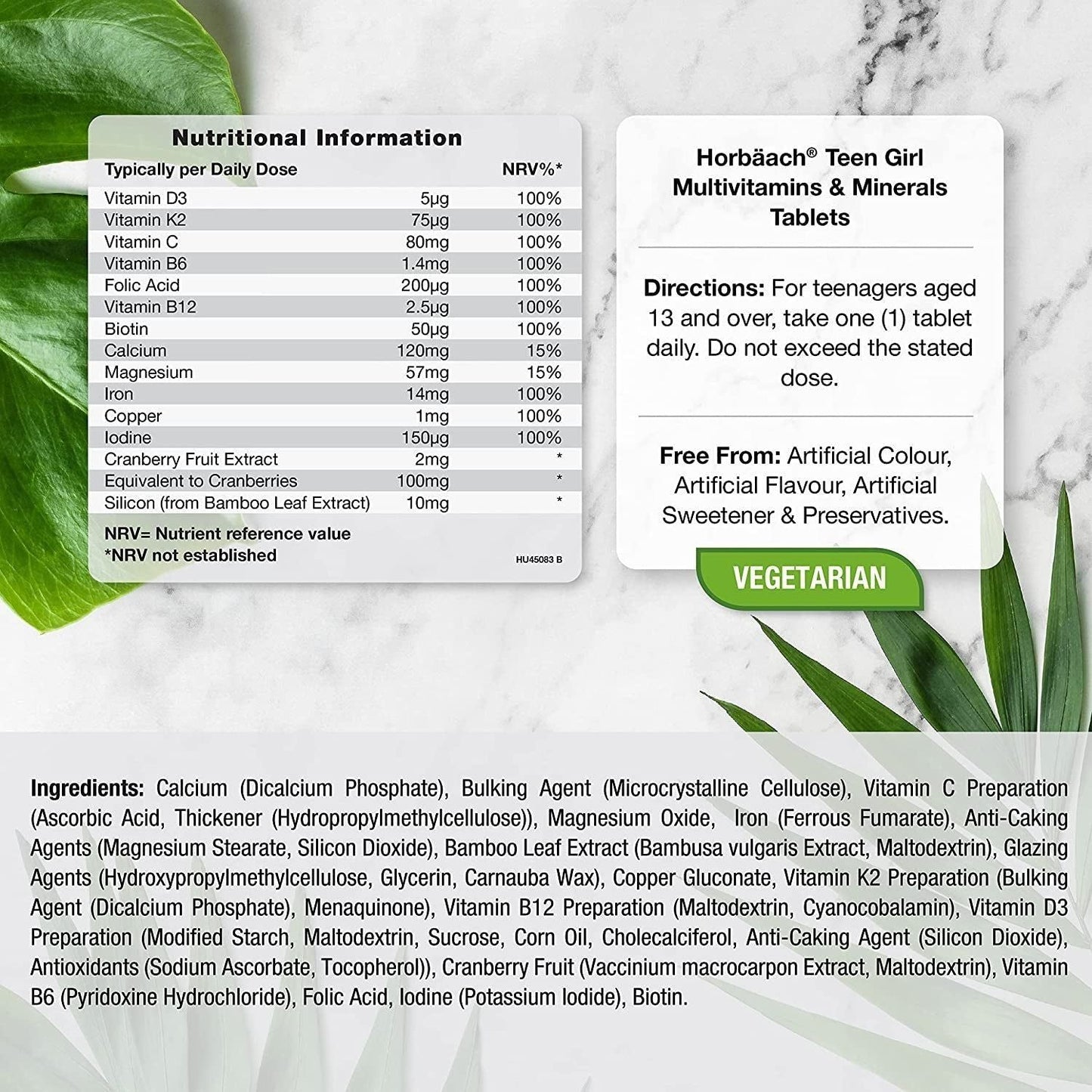 Essential Vitamins for Teen Girls - 120 Count