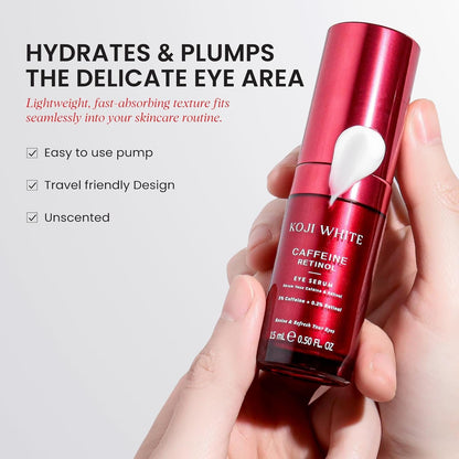 Natural Anti Puff Eye Serum with 3% Caffeine