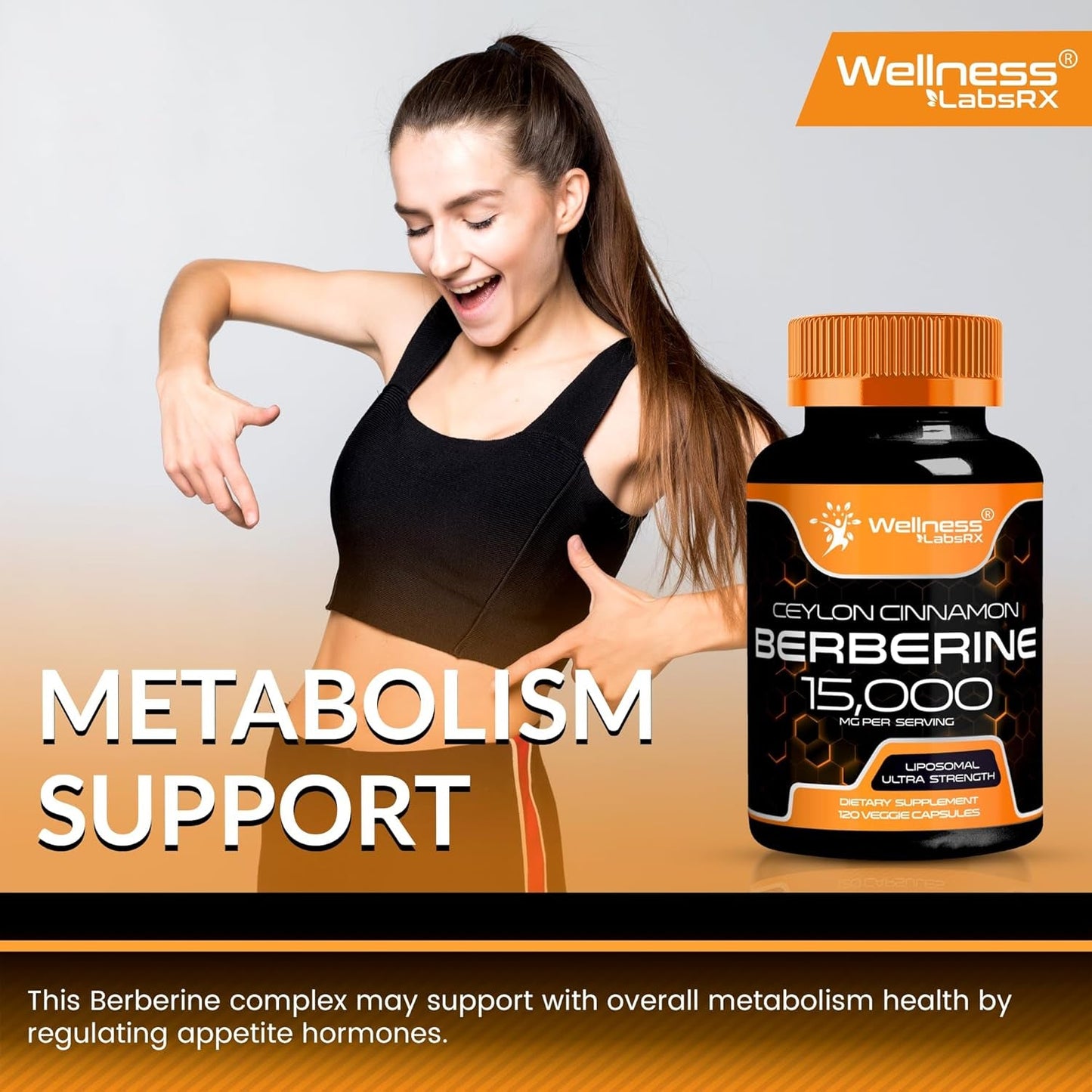 Strong Metabolic Support Berberine 1500mg Supplement
