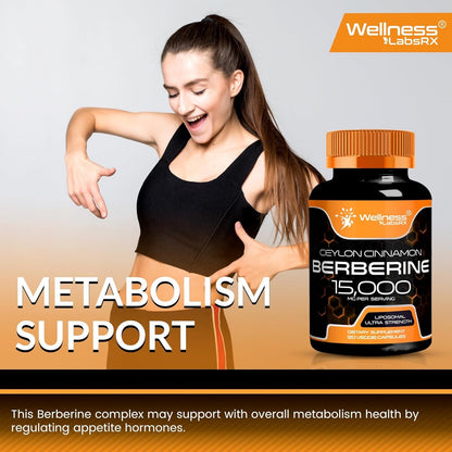 Strong Metabolic Support Berberine 1500mg Supplement