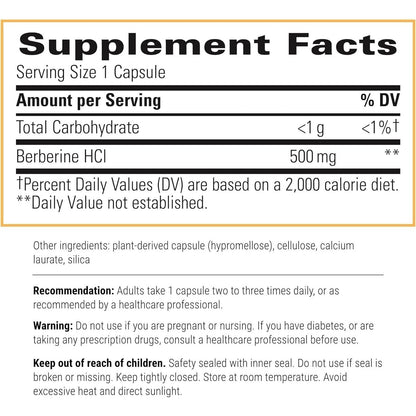 Natural Berberine Supplement 1000mg Daily Metabolic Aid