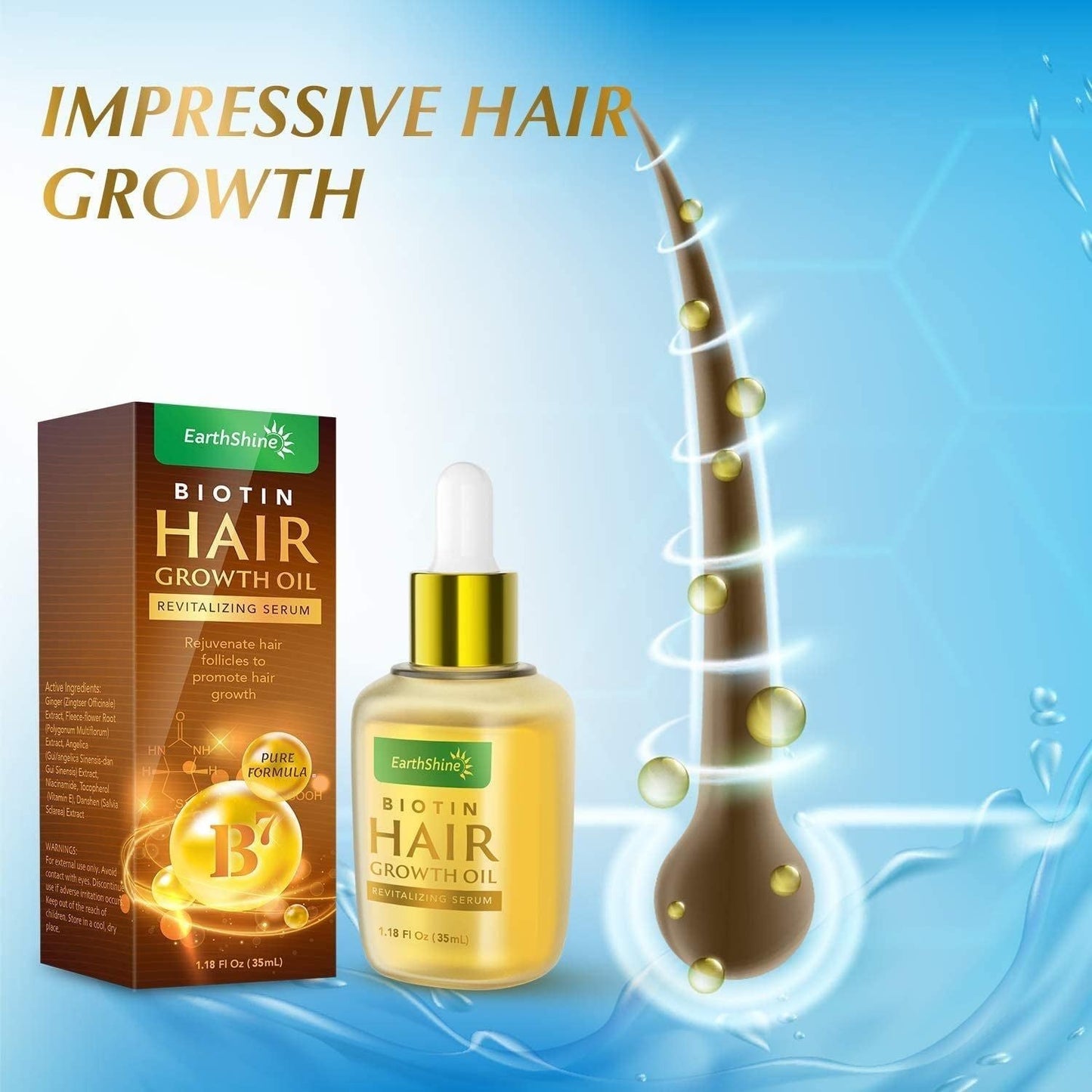 Nourishing Biotin Hair Growth Serum for Healthy Hair