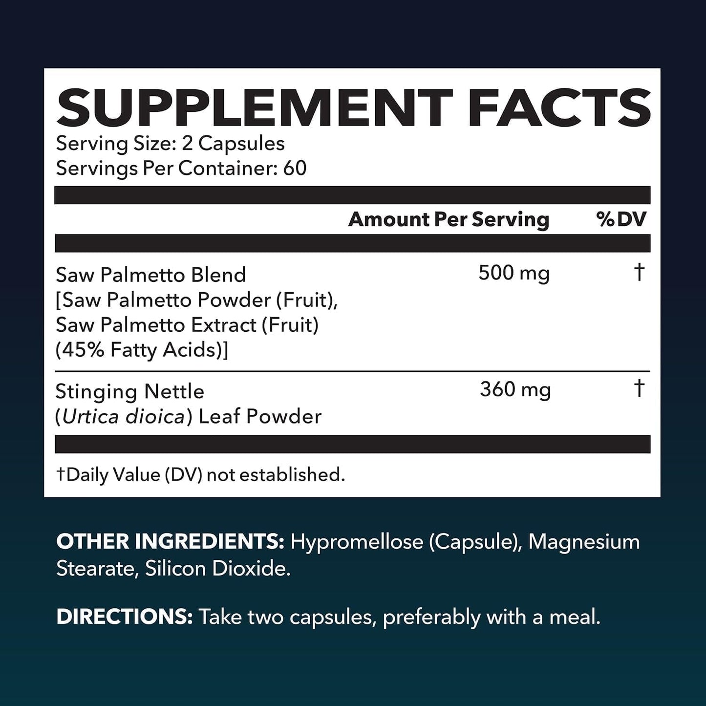Premium Saw Palmetto Supplement for Men's Health