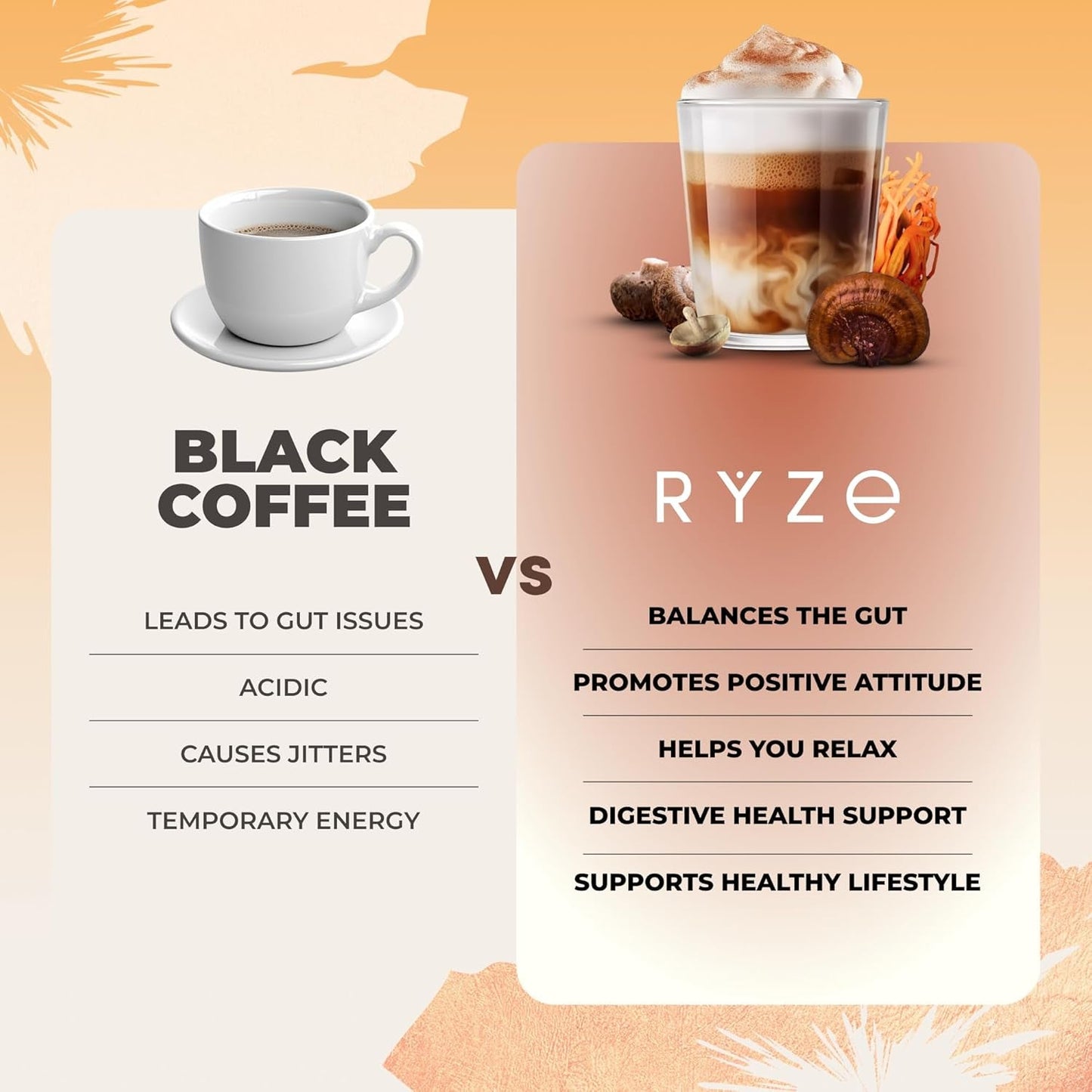 Natural Mushroom Coffee Blend for Energy and Focus