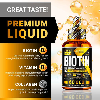 Strong Hair Skin Nail Liquid Supplement Drops