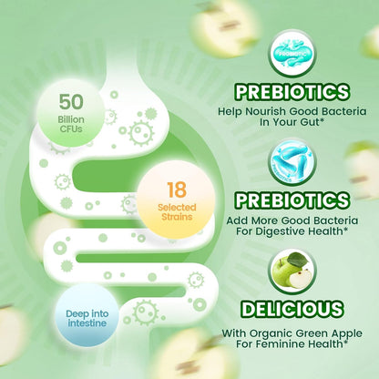 Natural Women's Probiotic Gummies for Vaginal Health