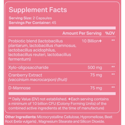 Natural Feminine Probiotics - 90 Capsules