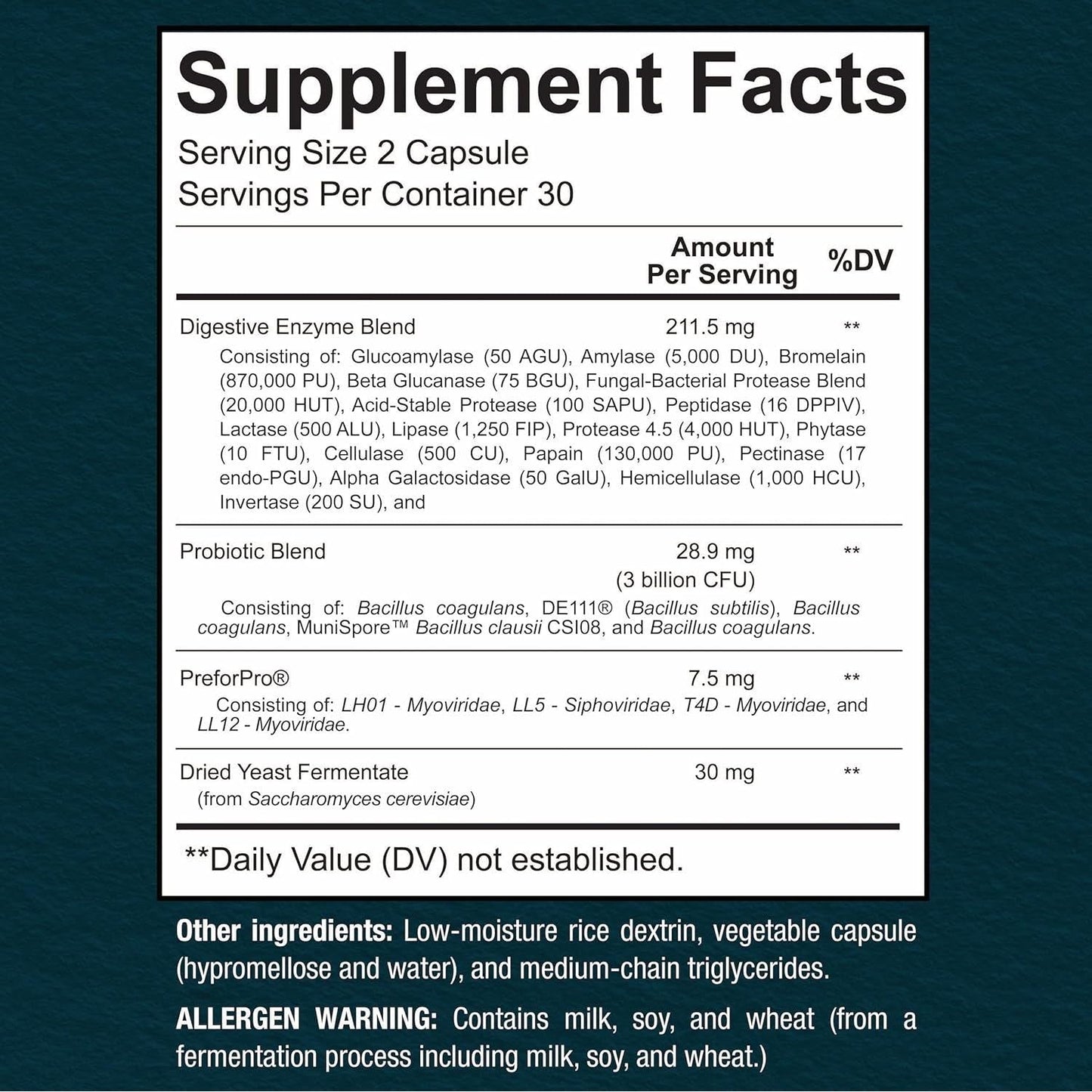 Advanced Probiotic with Enzymes for Gut Health