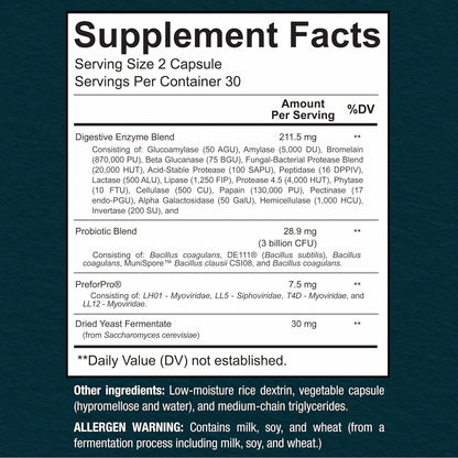 Advanced Probiotic with Enzymes for Gut Health