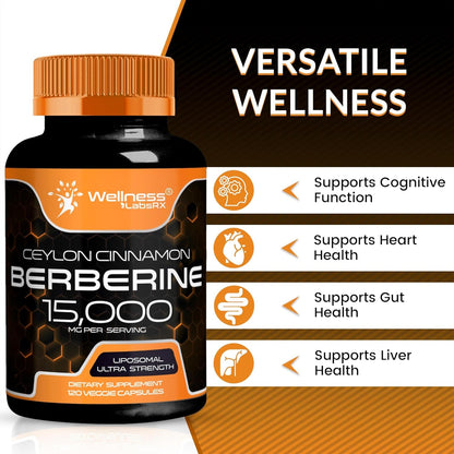 Strong Metabolic Support Berberine 1500mg Supplement
