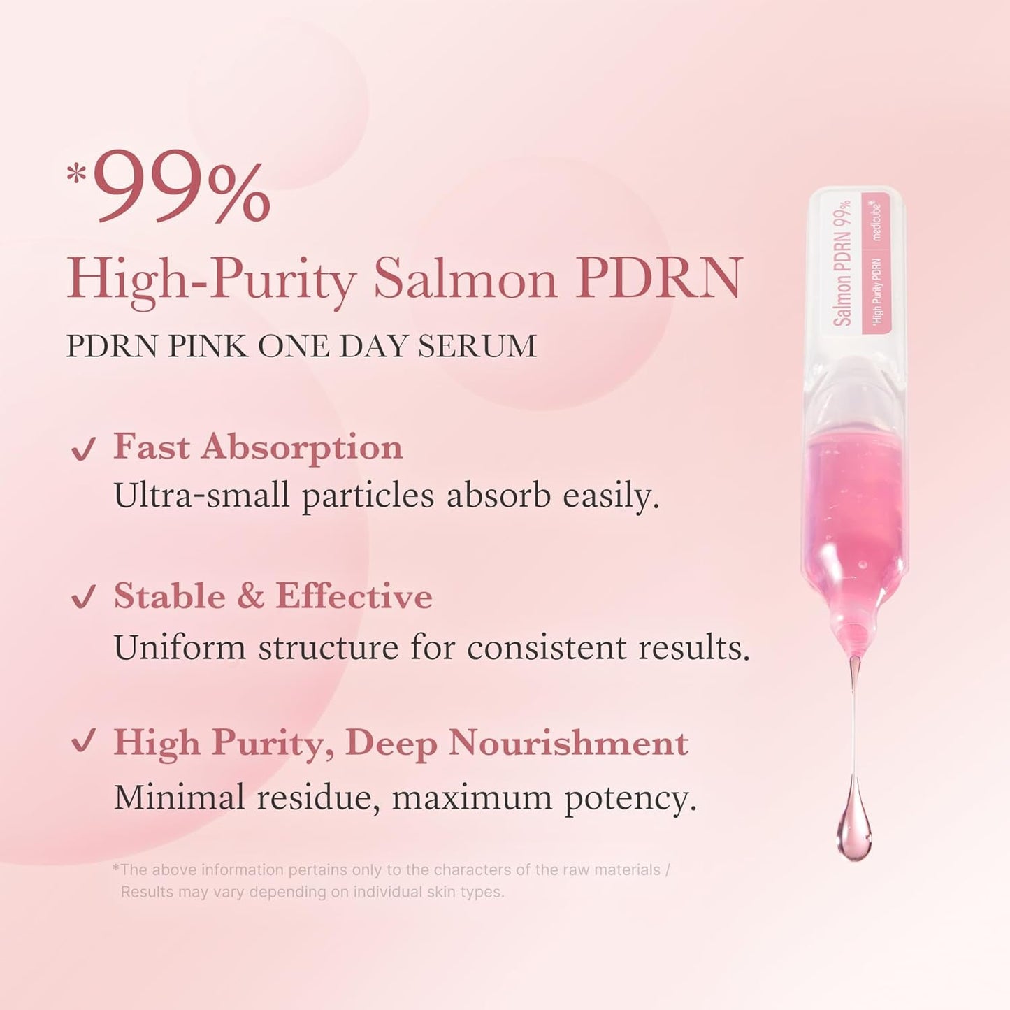 Pure Salmon PDRN 99% Face Serum for Glow & Firming