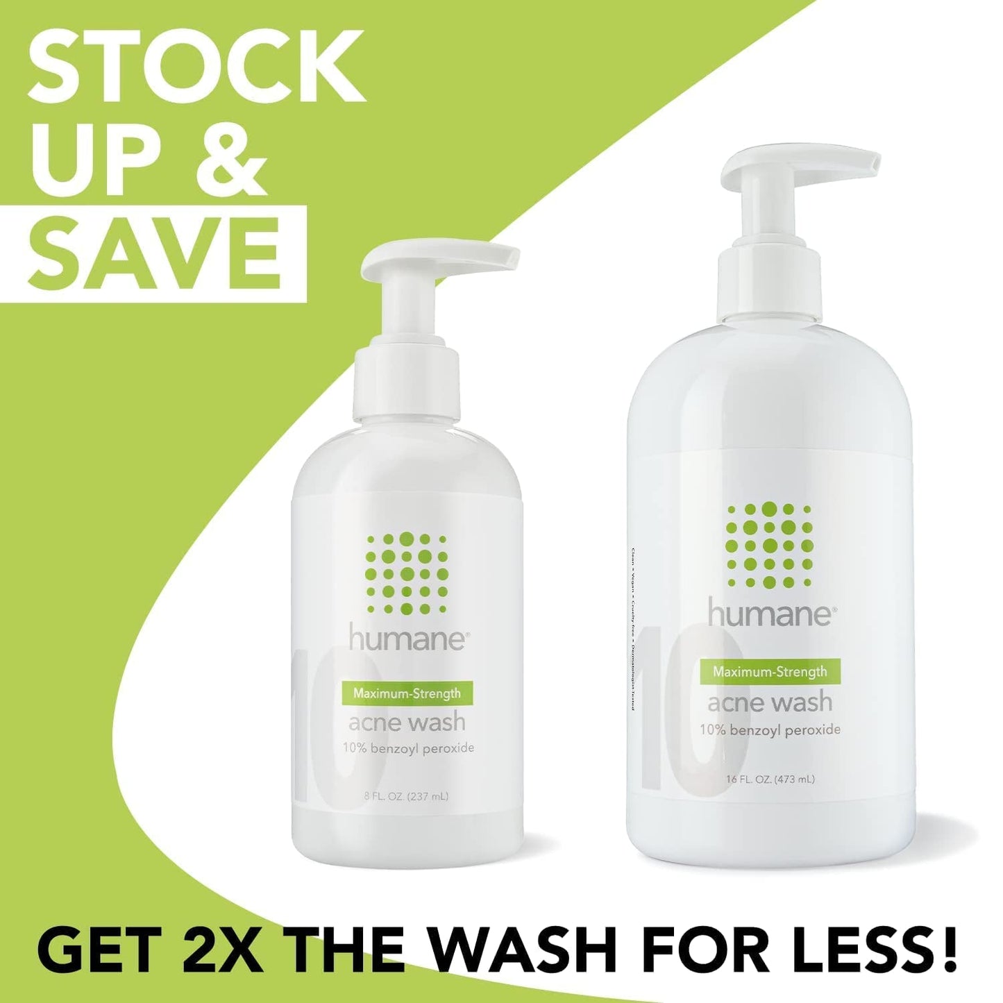 Effective Acne Treatment Face Wash - 10% Benzoyl Peroxide Cleanser