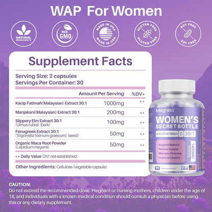 Natural Vaginal Moisturizer Capsules for Intimate Dryness Relief