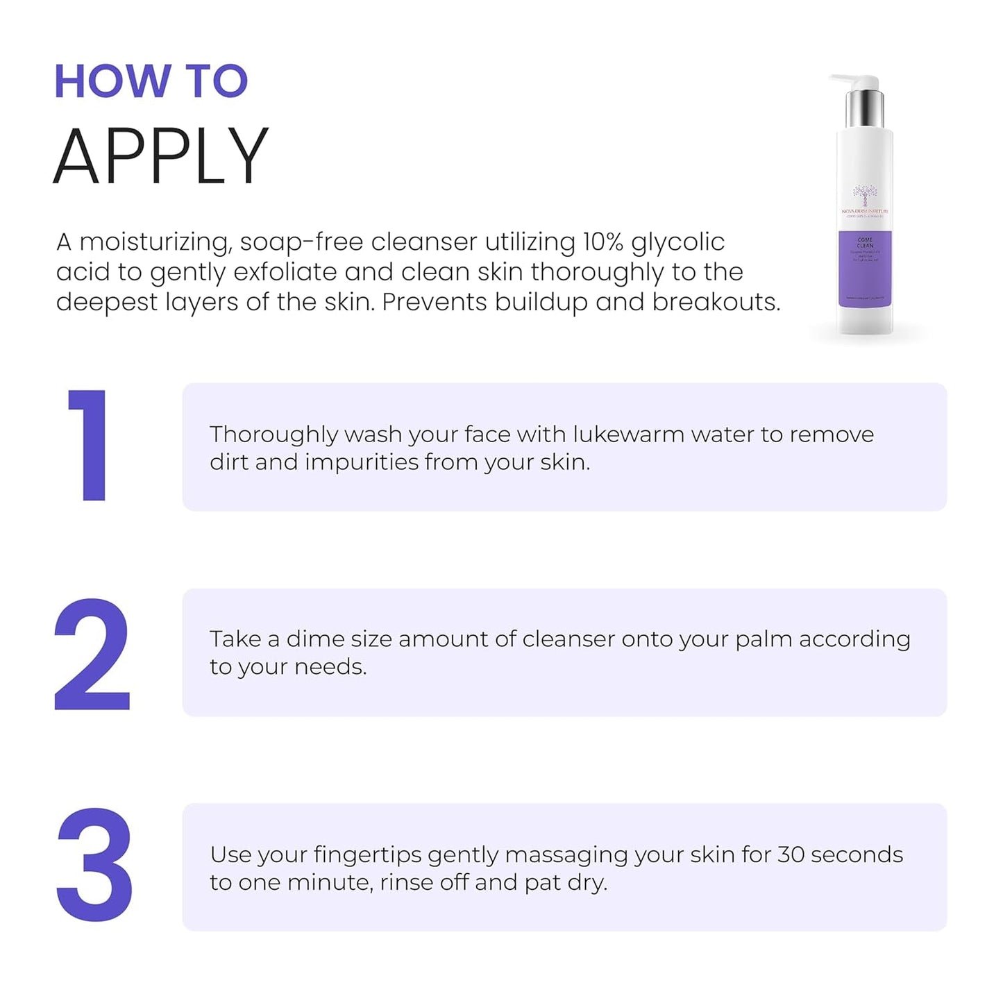 Gentle Exfoliating Face Cleanser for Acne Prone Skin
