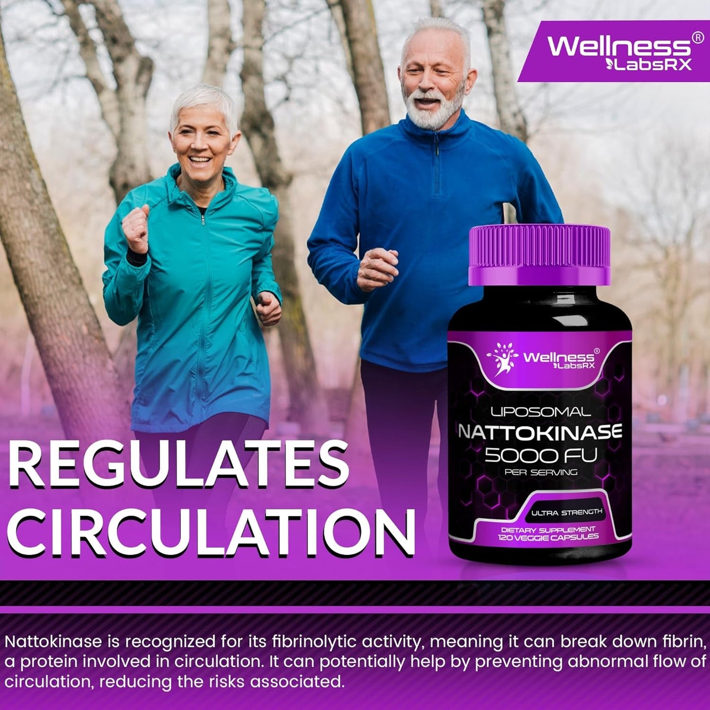 Natural Circulation Supplement Liposomal Nattokinase Capsules
