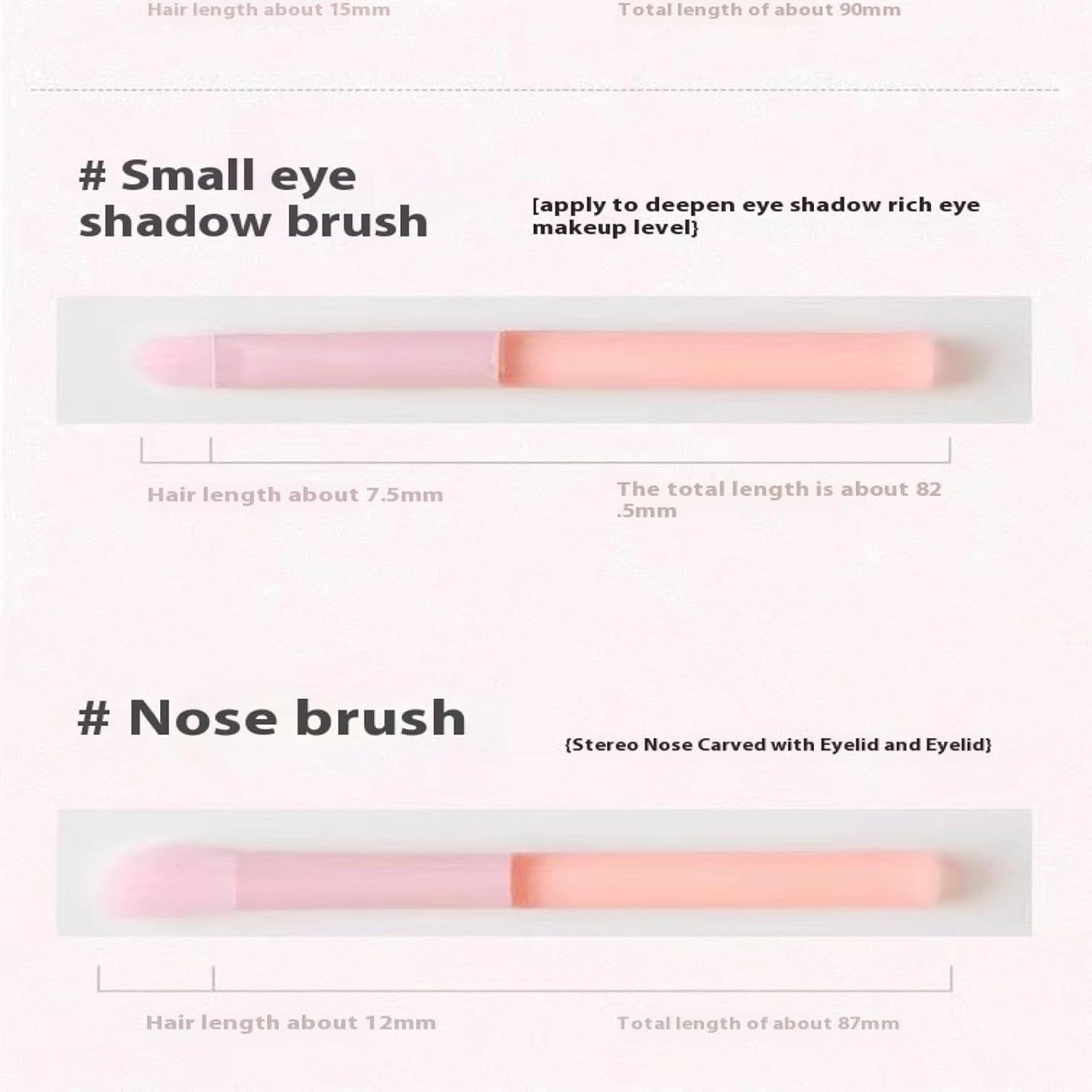Travel Pink Makeup Brush Kit