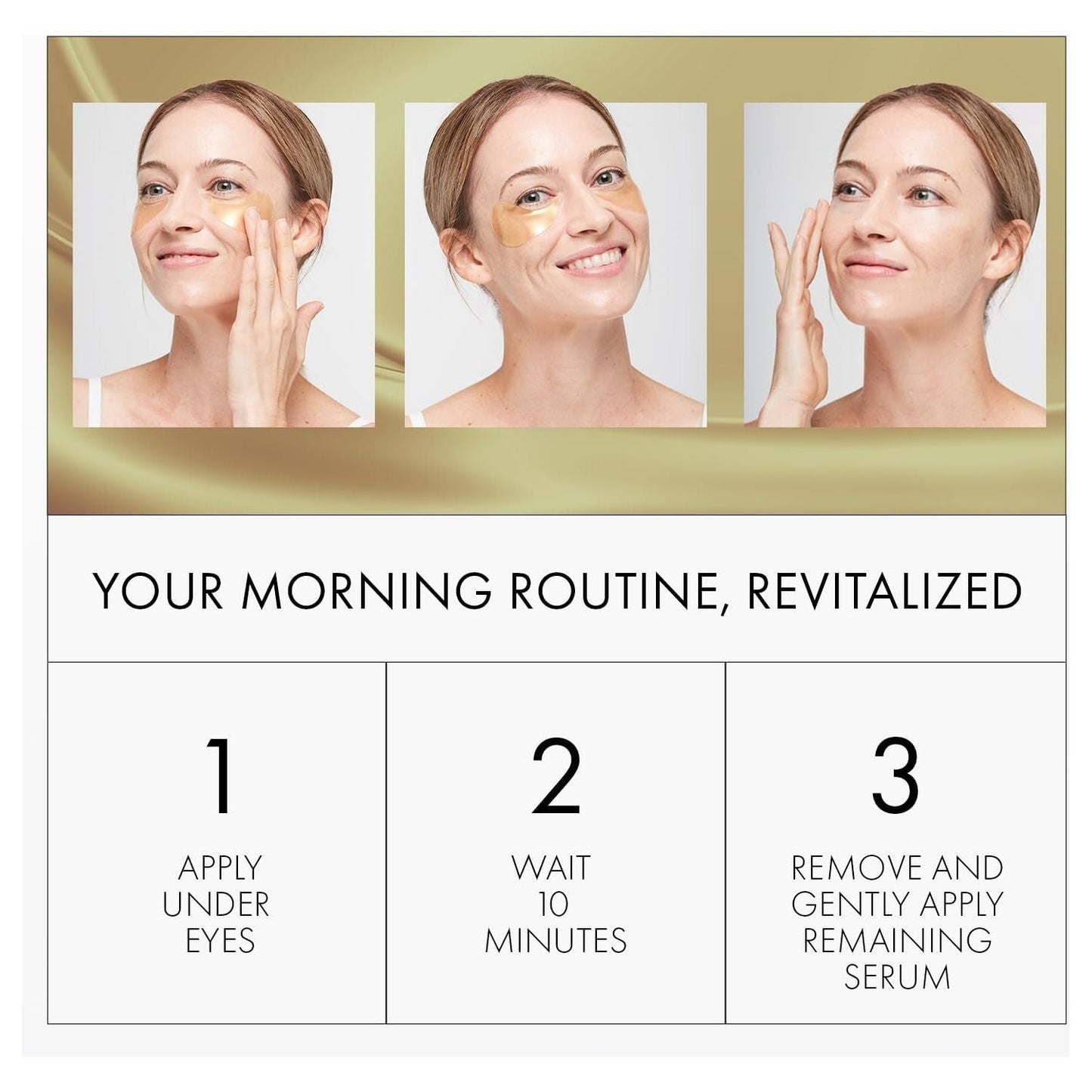 Brightening Anti-Puff Eye Masks with Caffeine & Niacinamide