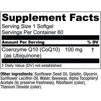 Premium CoQ10 Softgels for Heart and Energy Boost