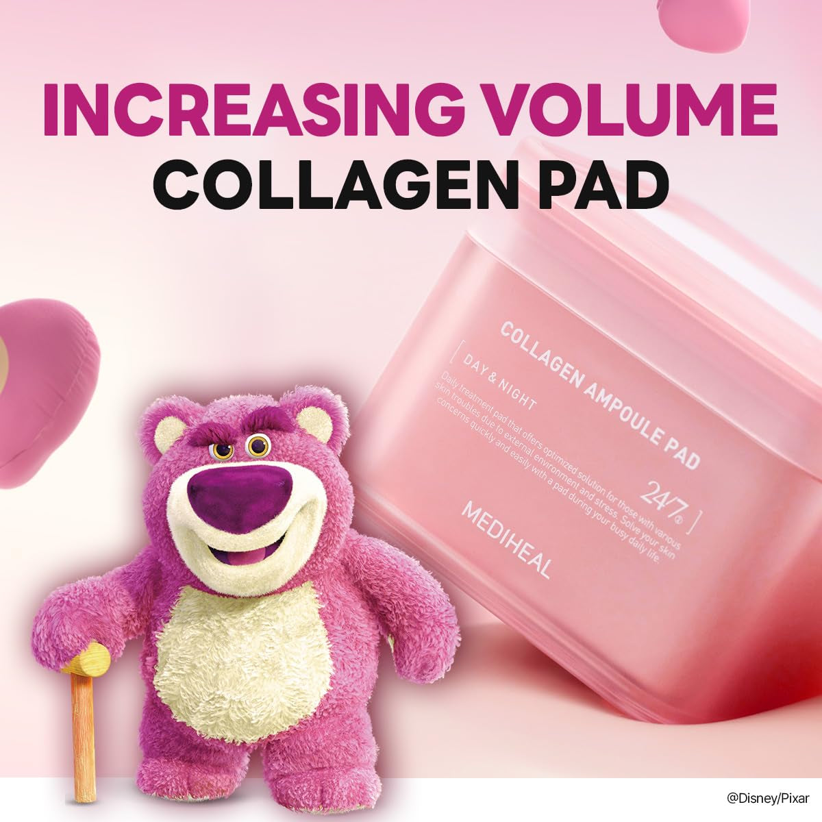 MEDIHEAL Collagen Face Pads, Disney Pixar 200 Count | Anti Aging Skin Care