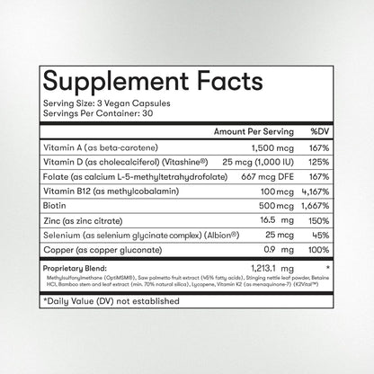 Natural Hair Skin Nails Vitamins for Women Over 40