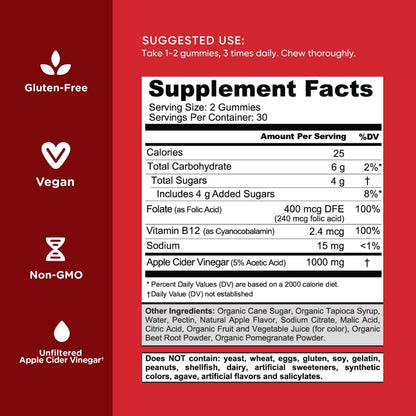 Delicious Apple Cider Vinegar Gummies for Gut Health