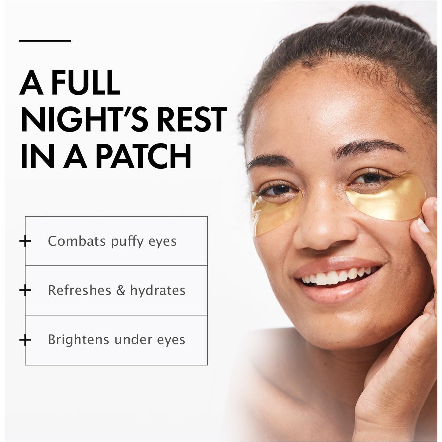 Brightening Anti-Puff Eye Masks with Caffeine & Niacinamide