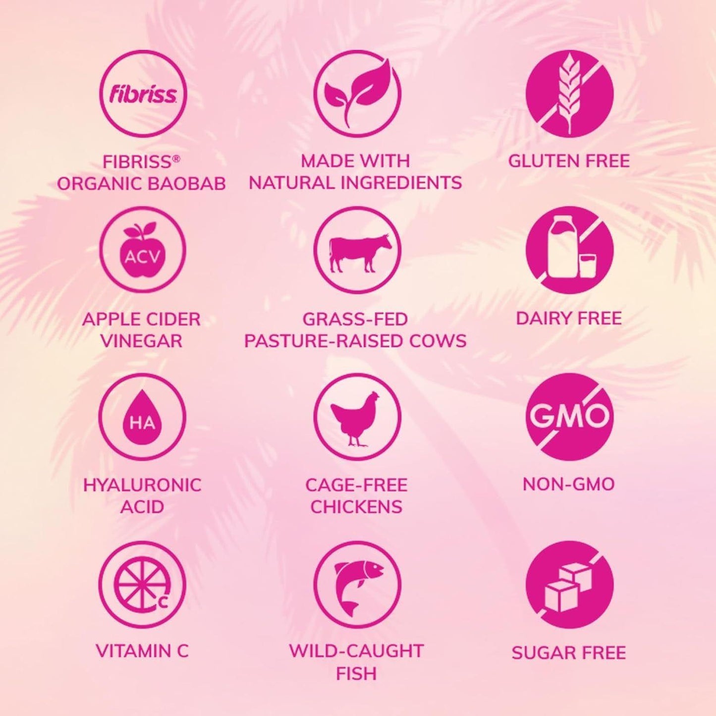 Natural Collagen Powder Supplement with Probiotics