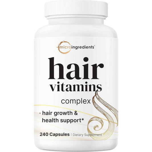 Natural Hair Growth Vitamin Supplement - 240 Capsules - Mycosmeticslondon