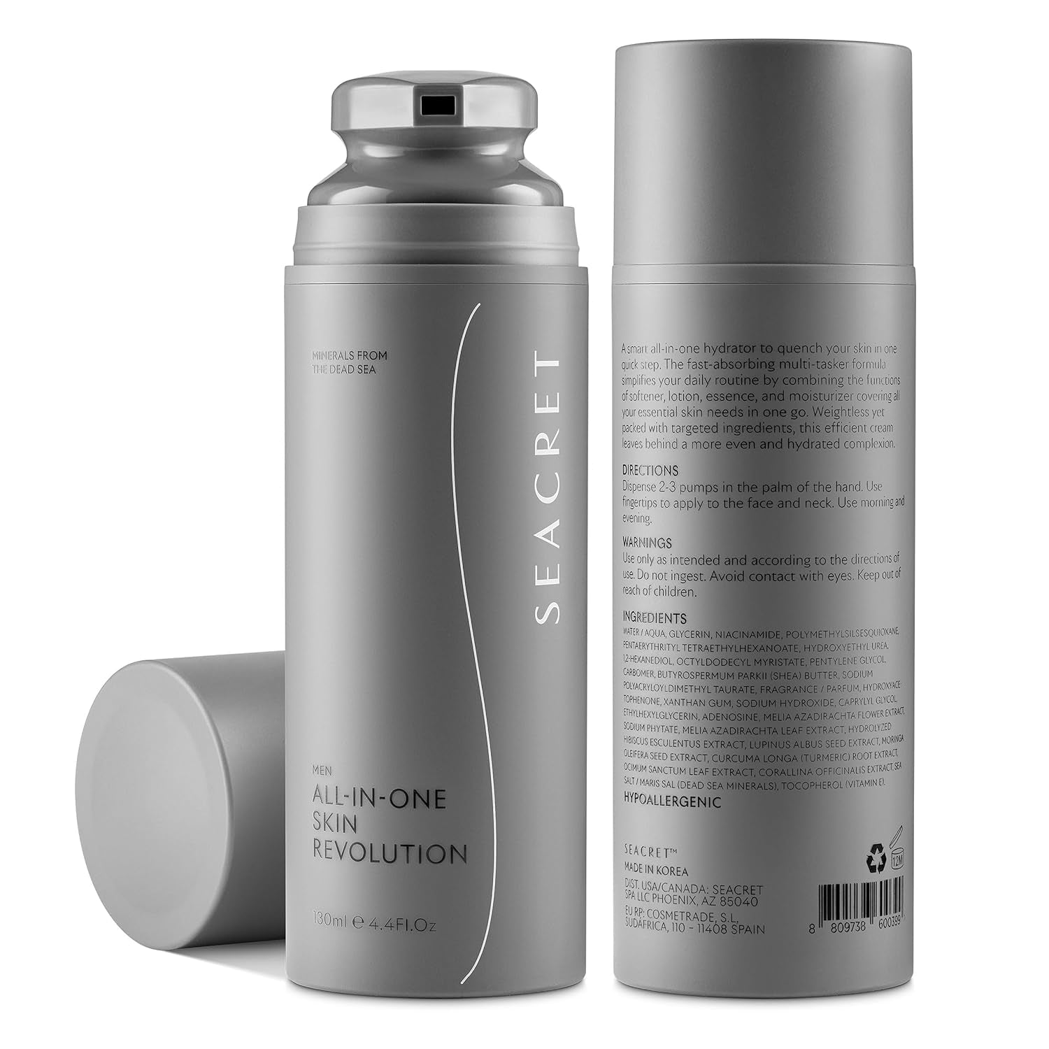 SEACRET Men Anti Aging Moisturizer Cream 130ml - Mycosmeticslondon