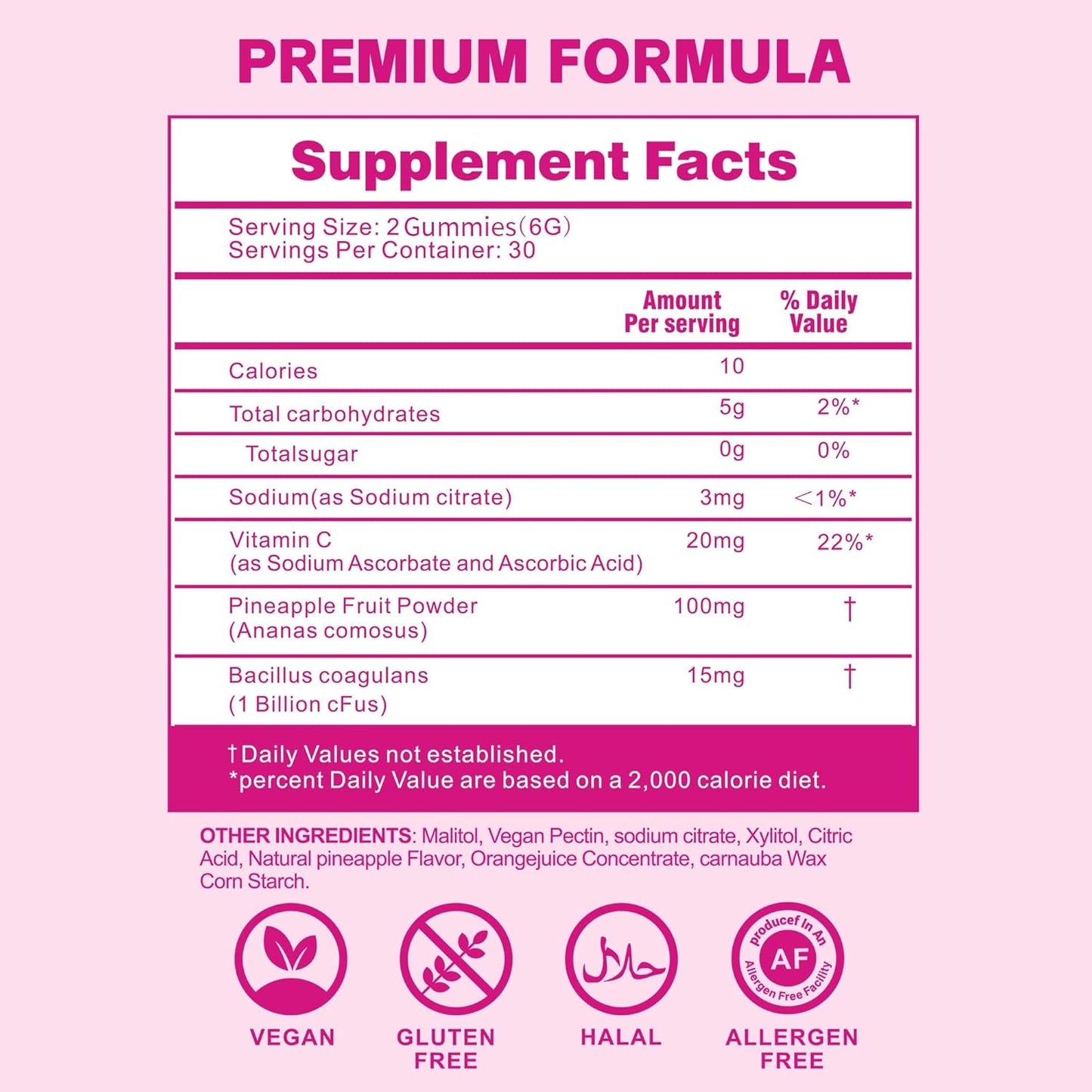 Natural pH Balance Immunity Gummies for Women