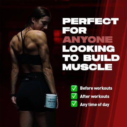 Pure Creatine Powder Supplement for Strength and Muscle