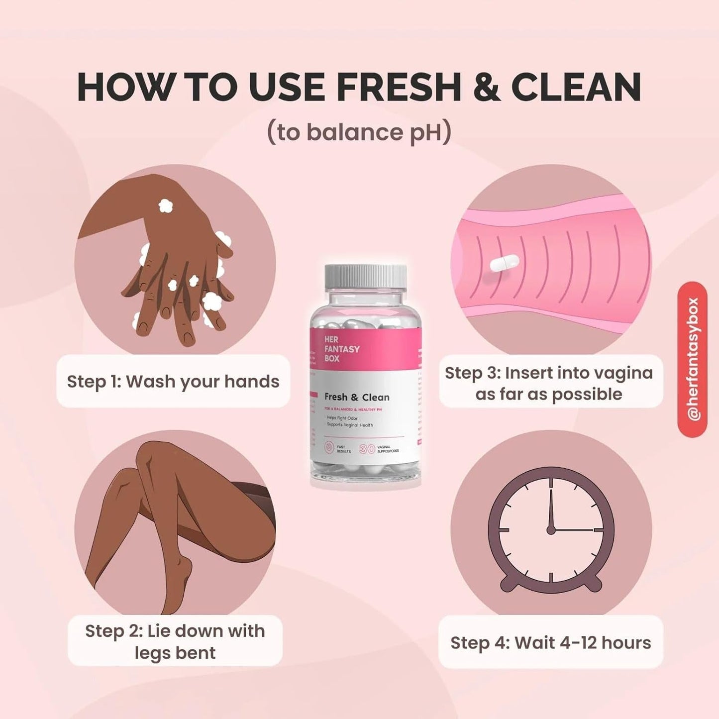 Natural Vaginal Health Suppositories for Odor Relief