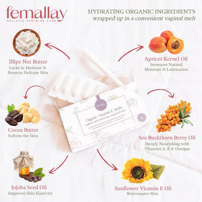 Natural Vaginal Moisturizer Suppositories for Women