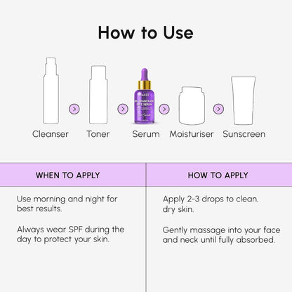 Glowing Skin Face Serum 30ml Evens Skin Tone