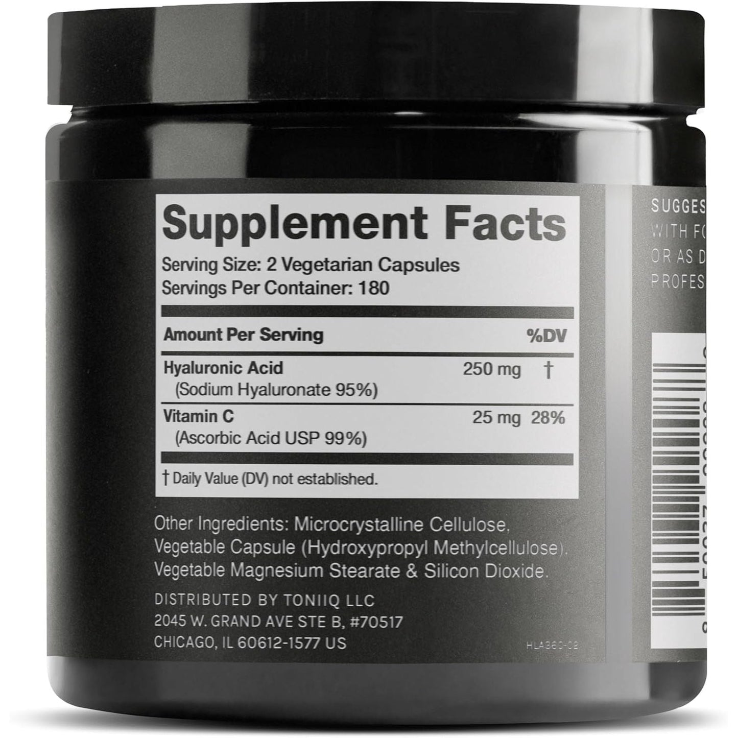 Premium Hyaluronic Acid 360 Capsules for Maximum Hydration