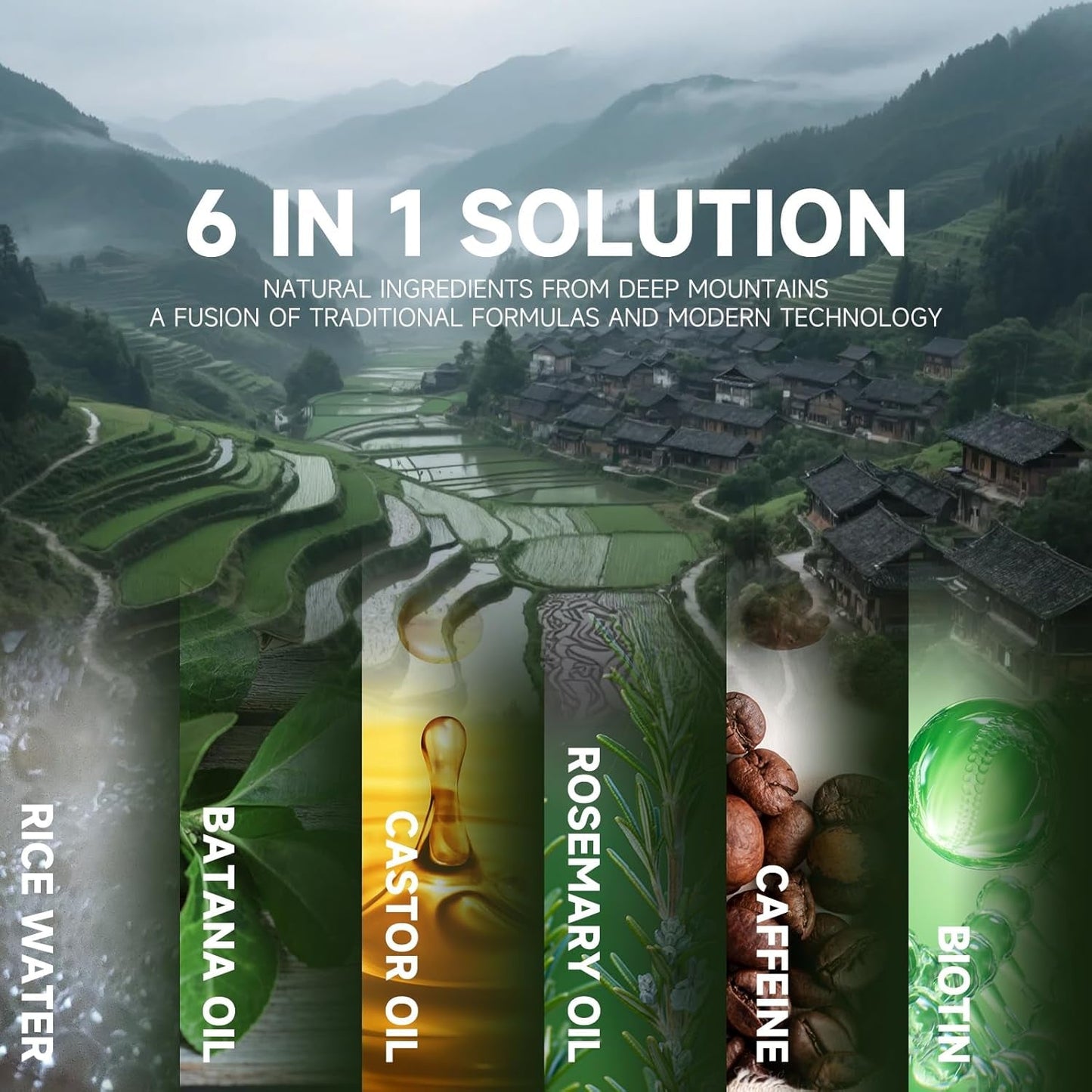 Nourishing Rice Water Hair Serum for Thicker Hair