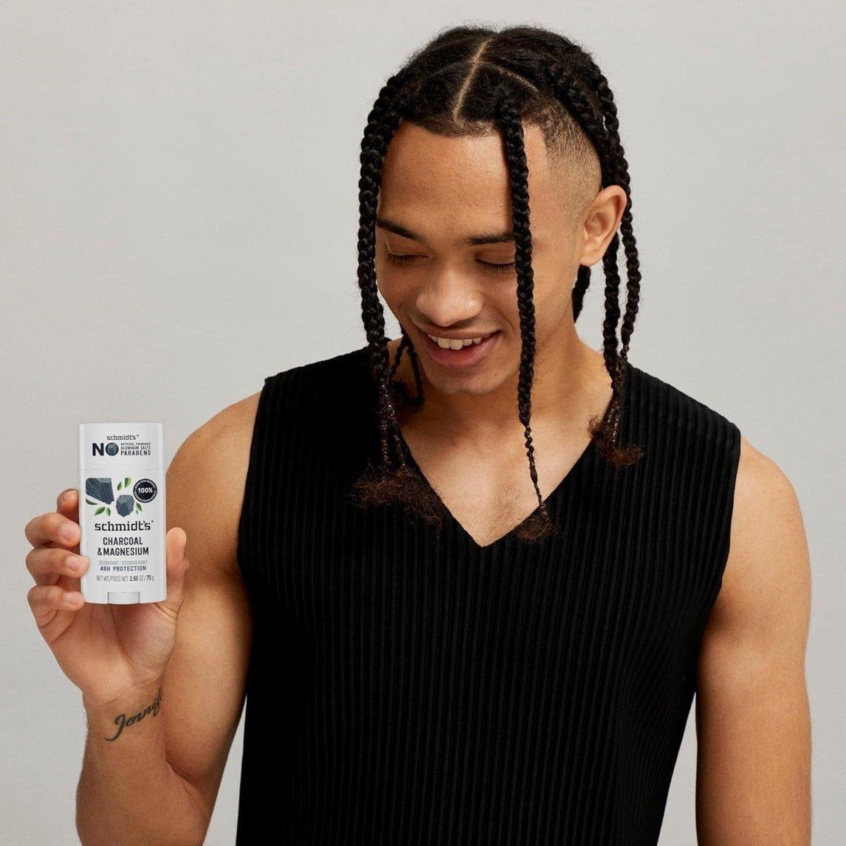 Natural Vegan Deodorant Stick with Charcoal & Magnesium