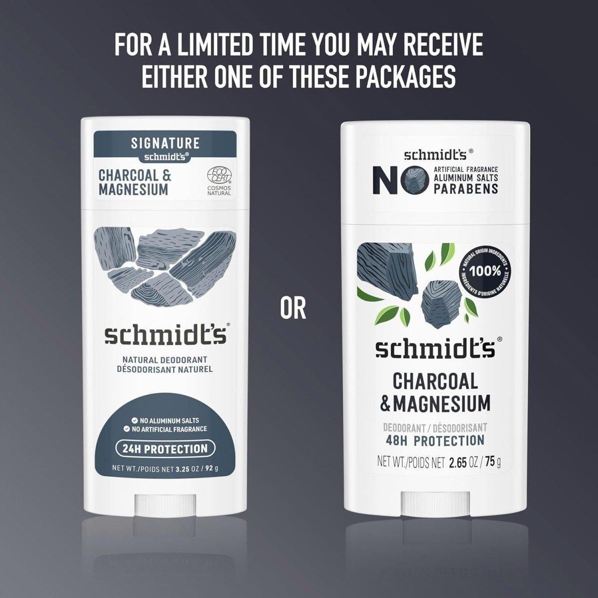 Natural Vegan Deodorant Stick with Charcoal & Magnesium