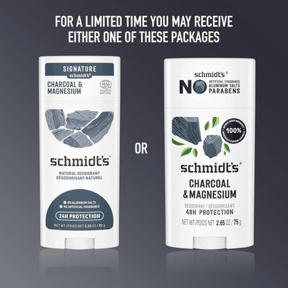 Natural Vegan Deodorant Stick with Charcoal & Magnesium
