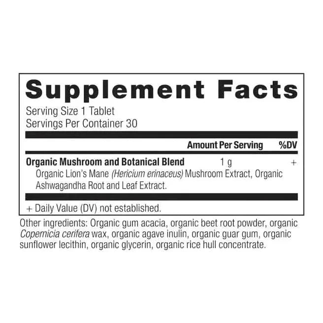 Natural Mushroom Supplements Lion's Mane - Brain Booster Capsules